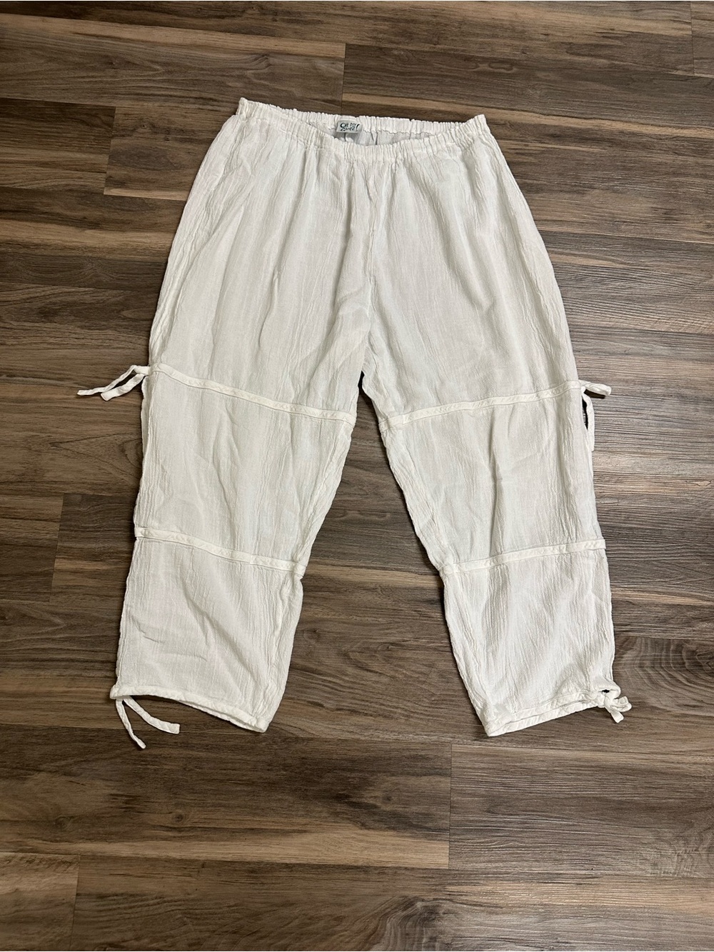 Oh My Gauze! White Cotton Pants